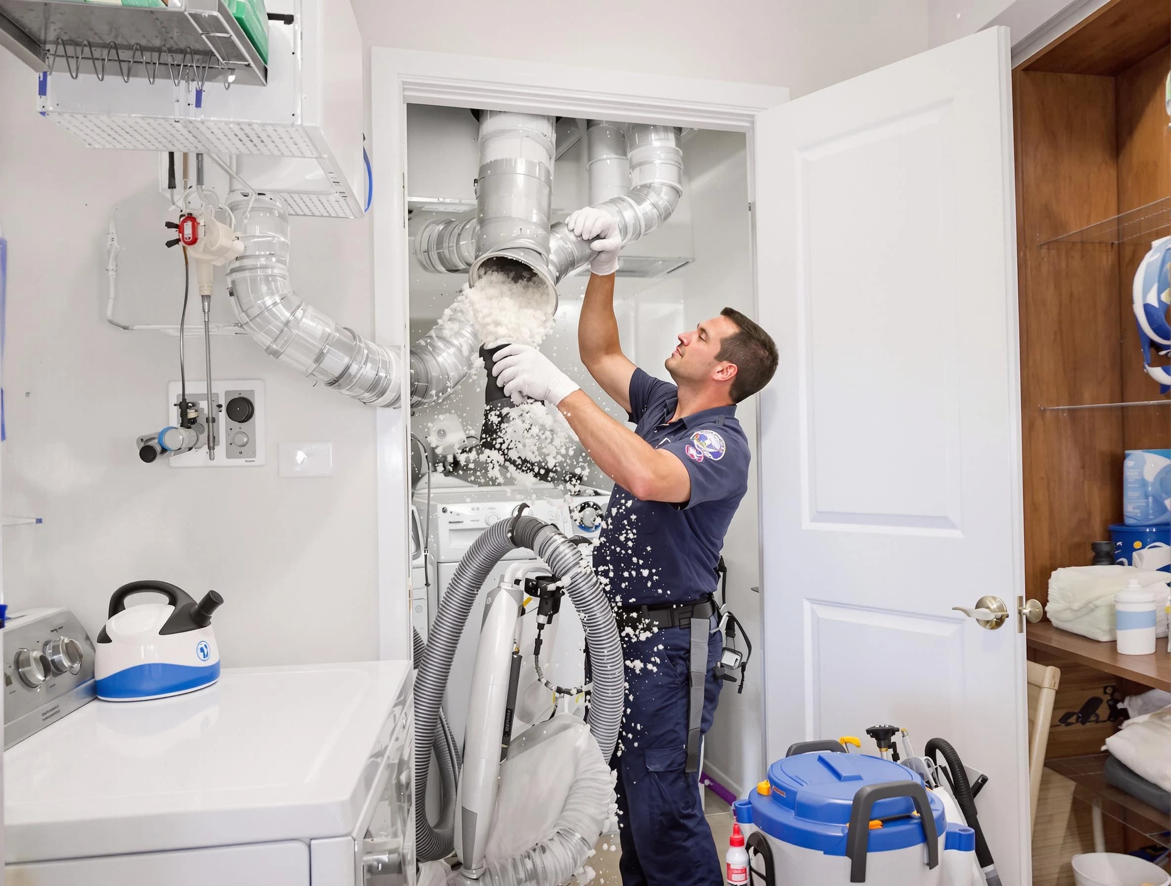 Chelsea Dryer Vent Cleaning technician delivering thorough residential dryer vent cleaning service in Chelsea